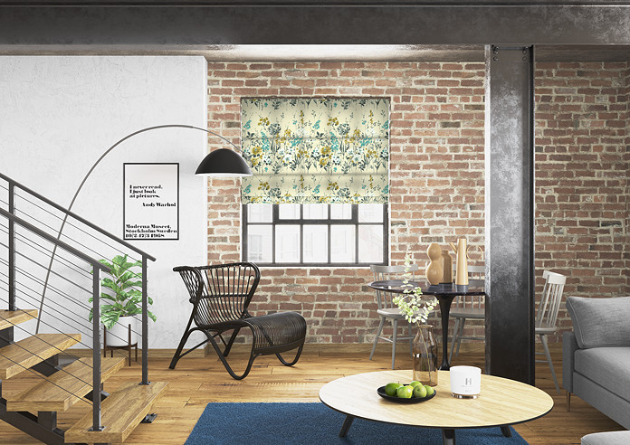 Wild Meadow, Pistachio - Twist&Fit Roman Blind - Image 5